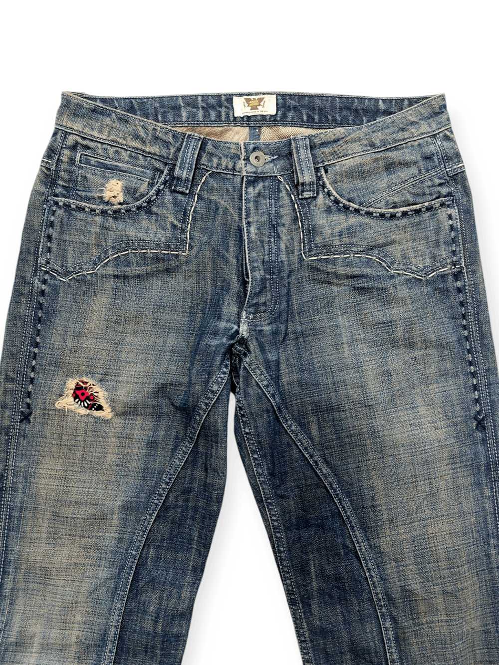 Antik Denim Flared💥 Vintage Antik Denim Embroide… - image 4