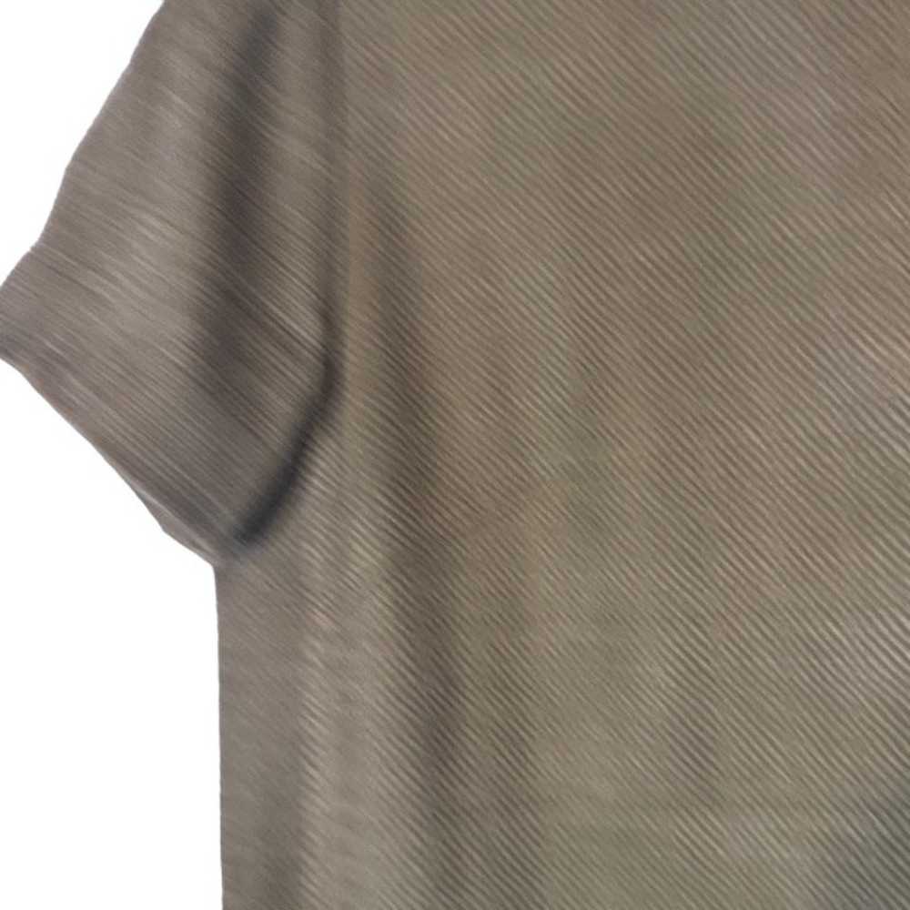 Tahari Olive Green Short Sleeve Cotton Blend Busi… - image 6