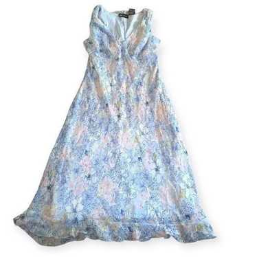 Vintage y2k floral midi dress - image 1