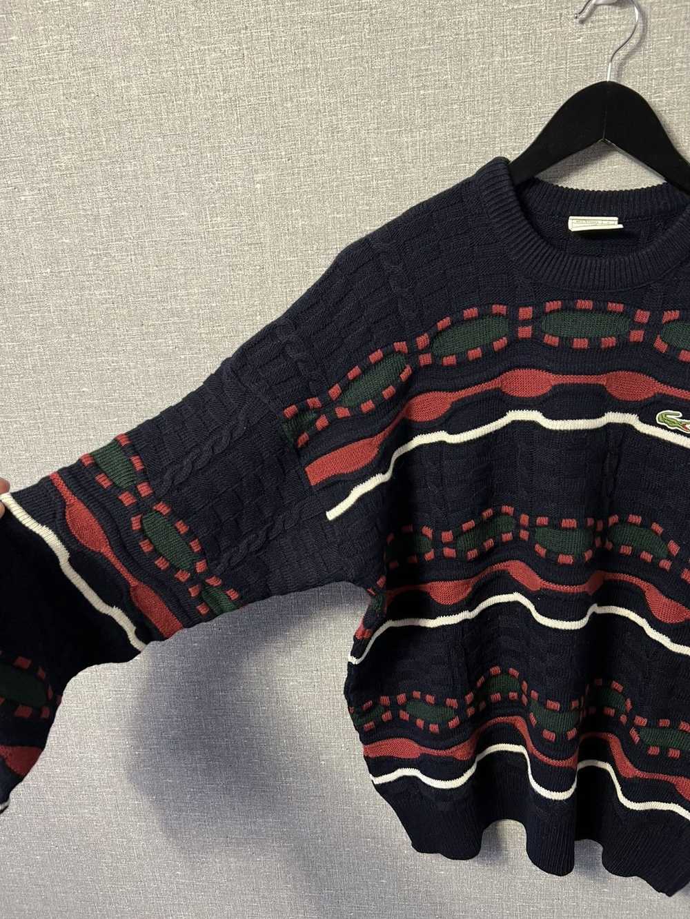 Coloured Cable Knit Sweater × Lacoste × Vintage V… - image 6