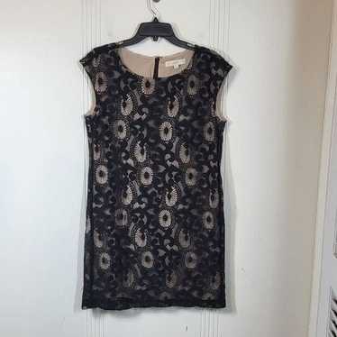 Ann Taylor Loft Black Lace Sleeveless Dress