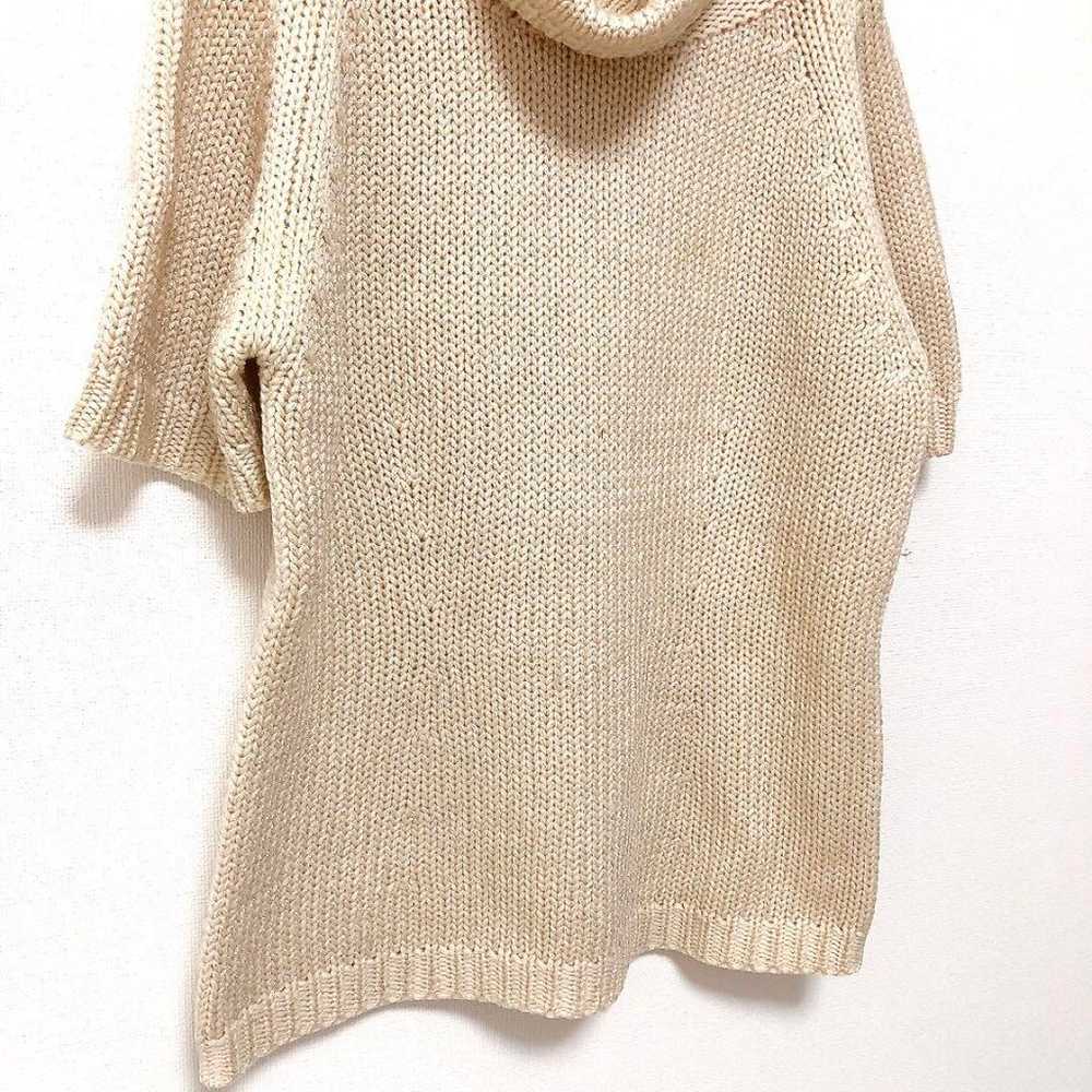 23 Ward Off-Turtleneck Short Sleeve Knit Lurex On… - image 4