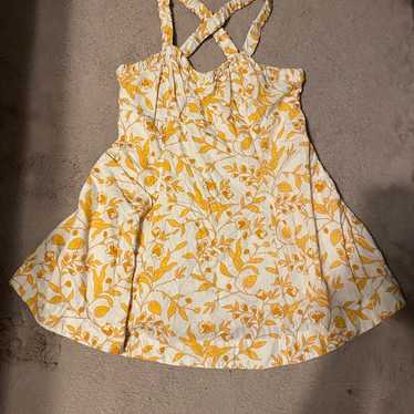 Anthropologie Maeve Sweetheart Mini Dress Floral Y