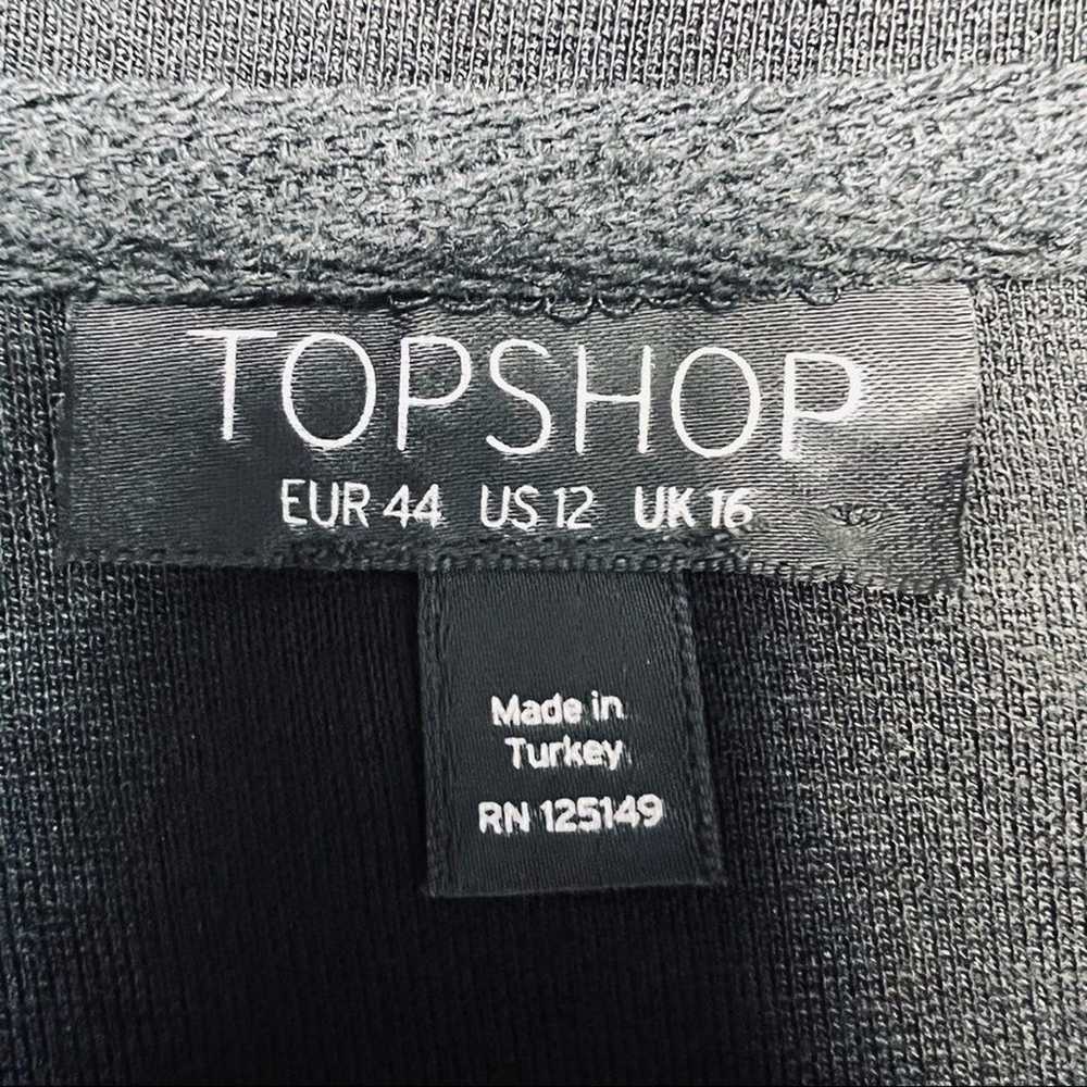 Topshop NEW Women's Black Bodycon Knit Long Sleev… - image 12