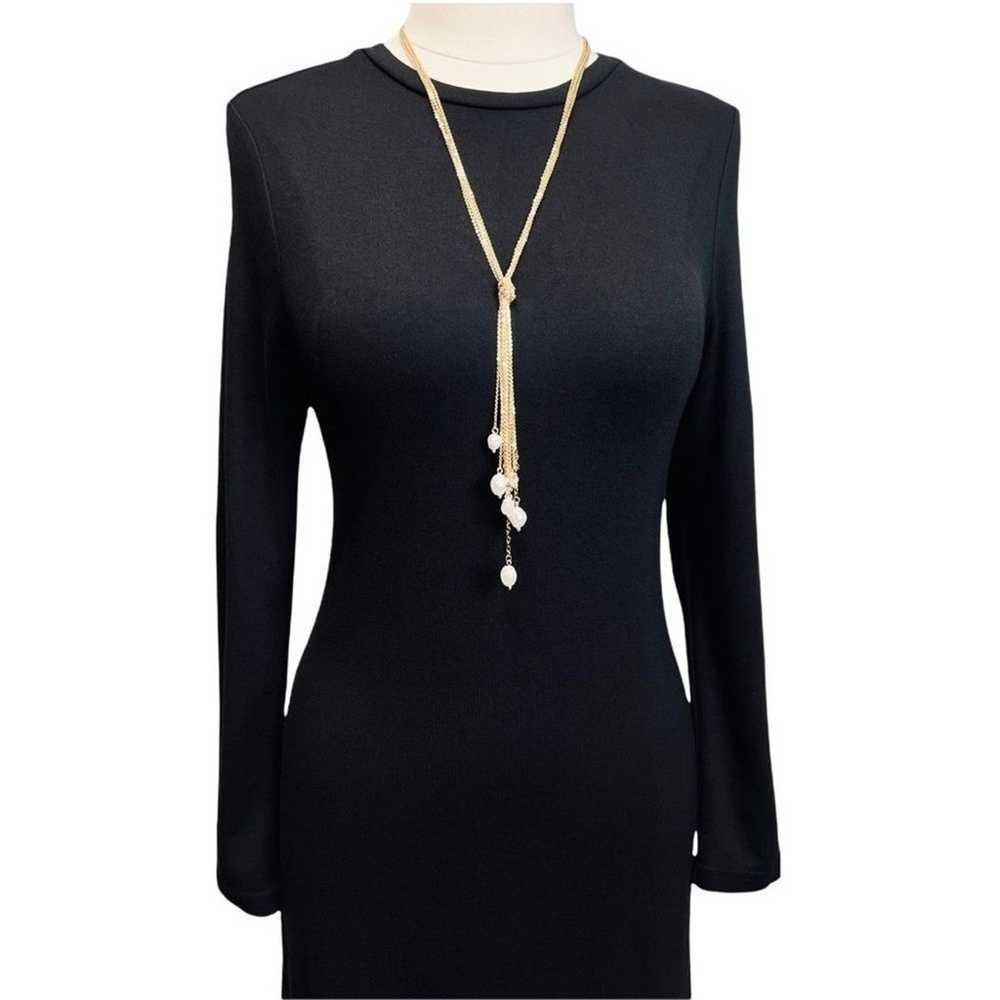 Topshop NEW Women's Black Bodycon Knit Long Sleev… - image 7