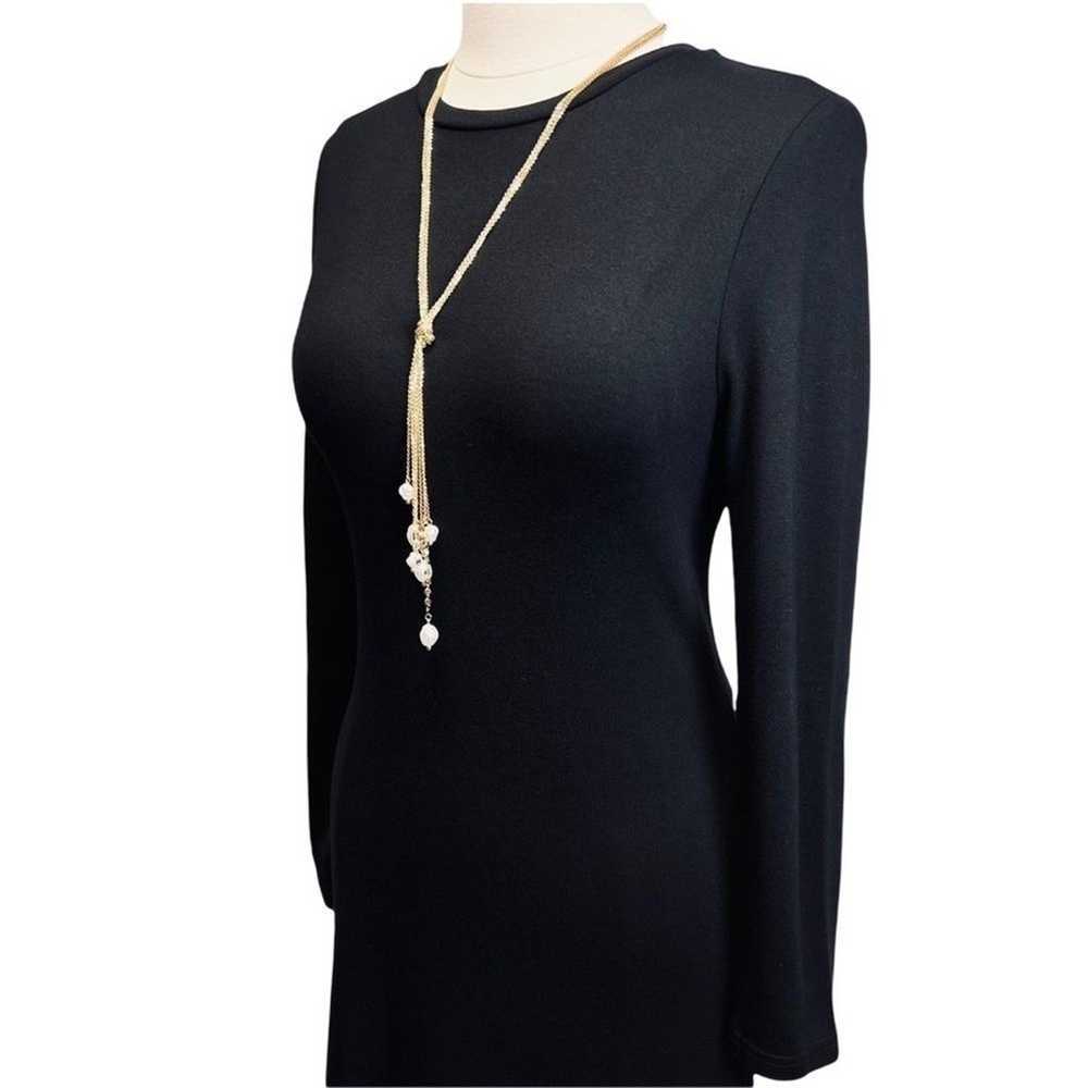 Topshop NEW Women's Black Bodycon Knit Long Sleev… - image 9