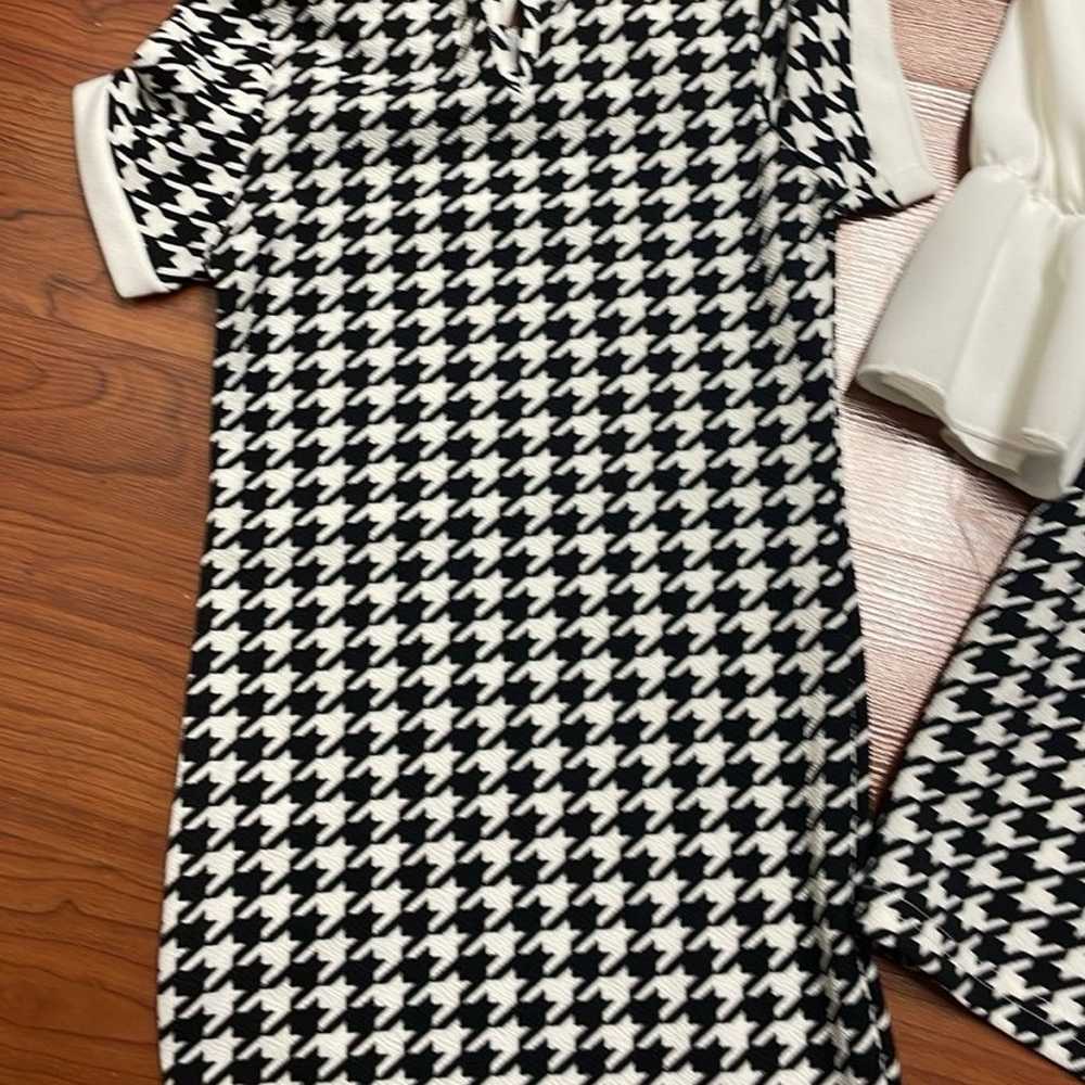 Mommy and me Houndstooth  matching dresses - image 7