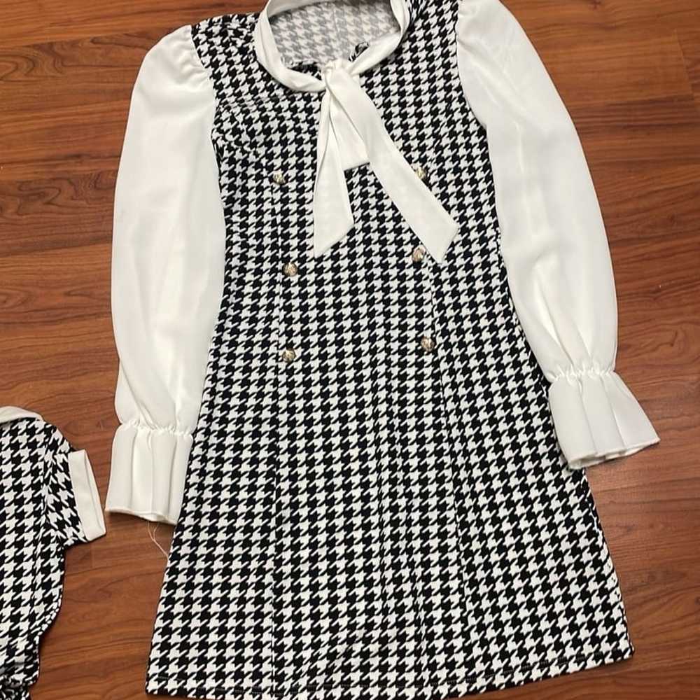 Mommy and me Houndstooth  matching dresses - image 8