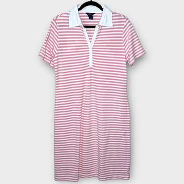 BROOKS BROTHERS salmon pink & white stripe cotton 