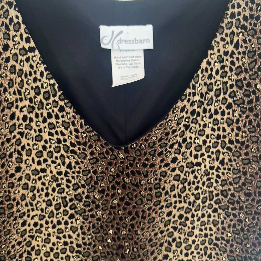 Dressbarn VTG Women's Sz 12 Animal Print Leopard … - image 4