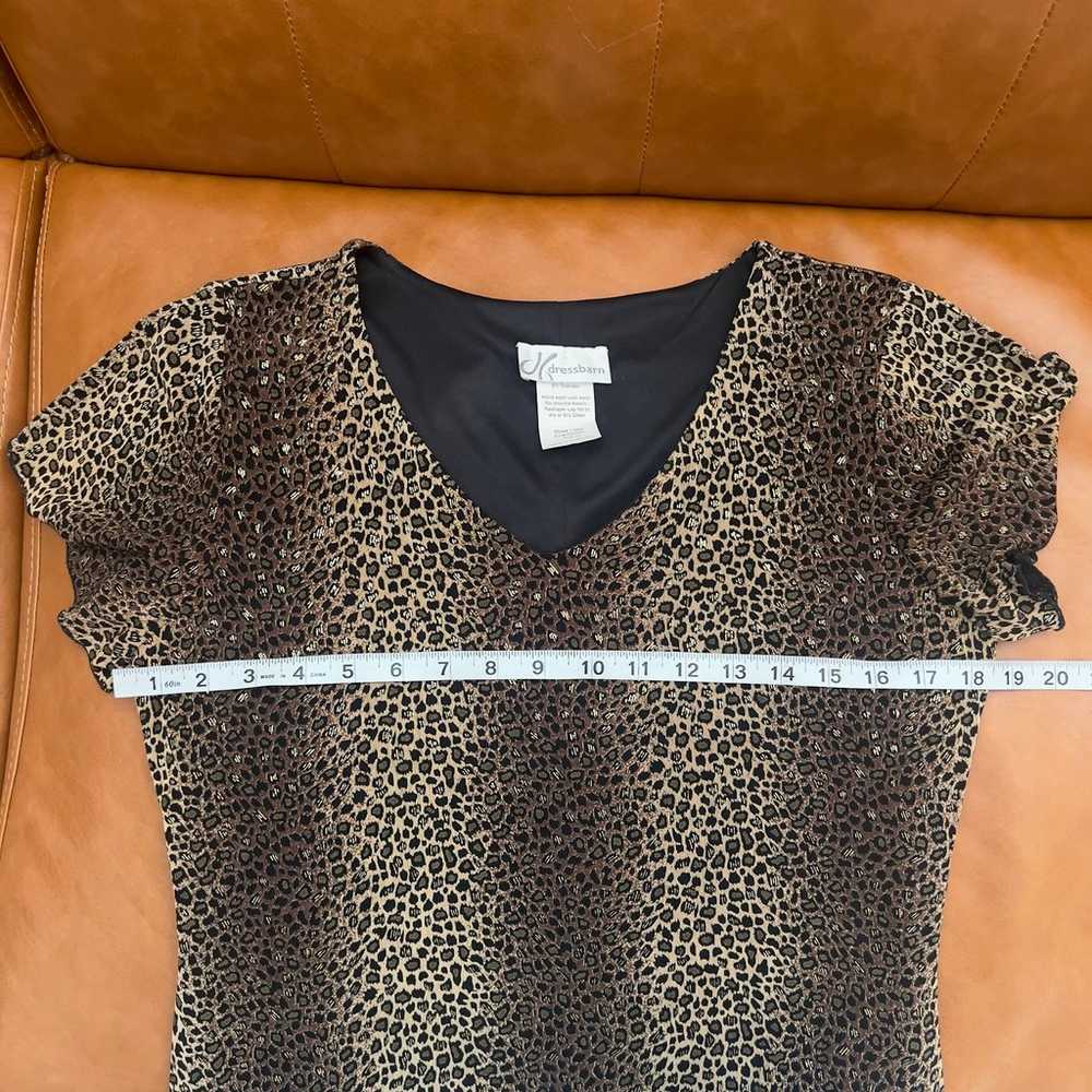 Dressbarn VTG Women's Sz 12 Animal Print Leopard … - image 8