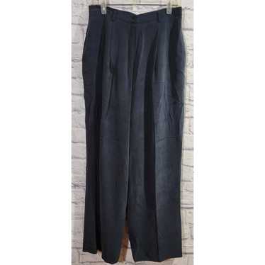 Other Katherine Kelly Black 100% Silk Pleated Lin… - image 1