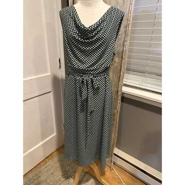 XL Talbots green and blue dress