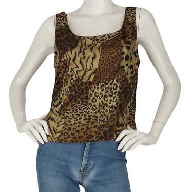 Vintage Jessica Howard Petite Cheetah Print Tank B