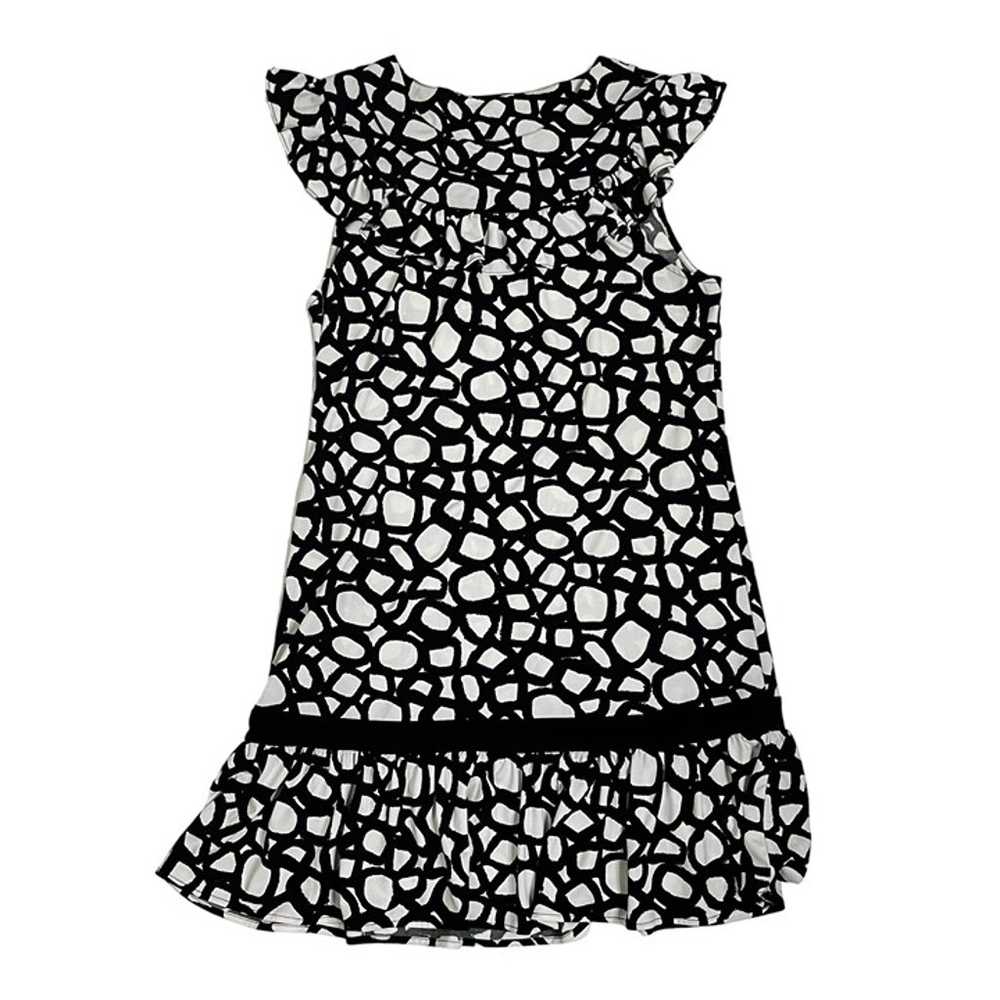 BCBGmaxazria women's dress S black white patterne… - image 7