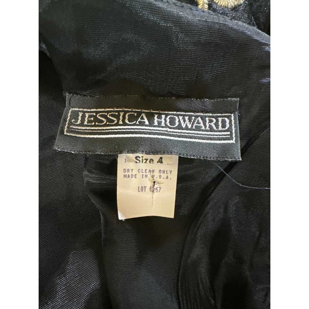 Jessica Howard Vintage Black Gold Puffy Sleeve Co… - image 6