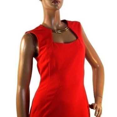 BCBG MAXAZRIA Bright Red Sleeveless Dress Size 6