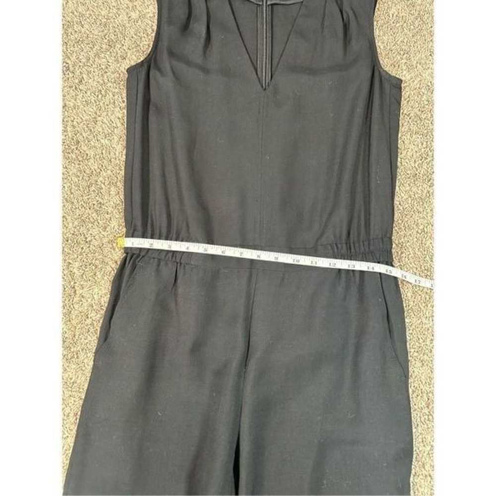 J. Crew Drapey Oxford Crepe V-neck Jumpsuit Black… - image 11