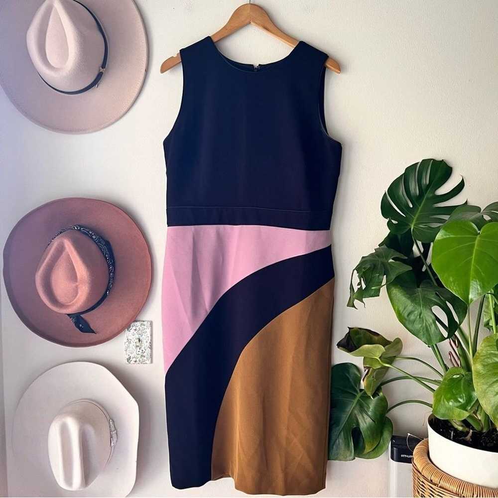 ANN TAYLOR sleeveless colorblock Sheath dress  Wo… - image 2