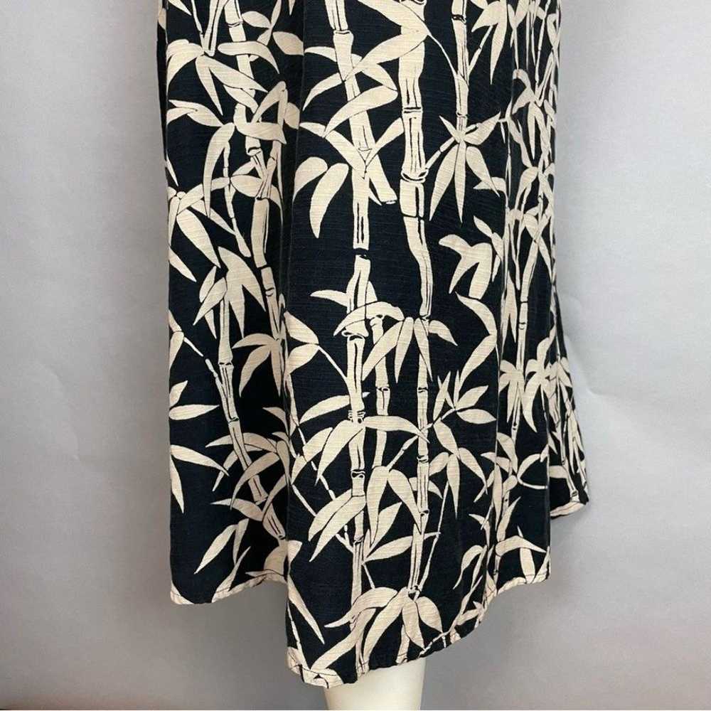 Vintage Hawaiian Dress Bamboo Black Sleeveless Wo… - image 6