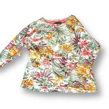 【Freeway】 Flower Pattern Shirt Retro Freeway Flora