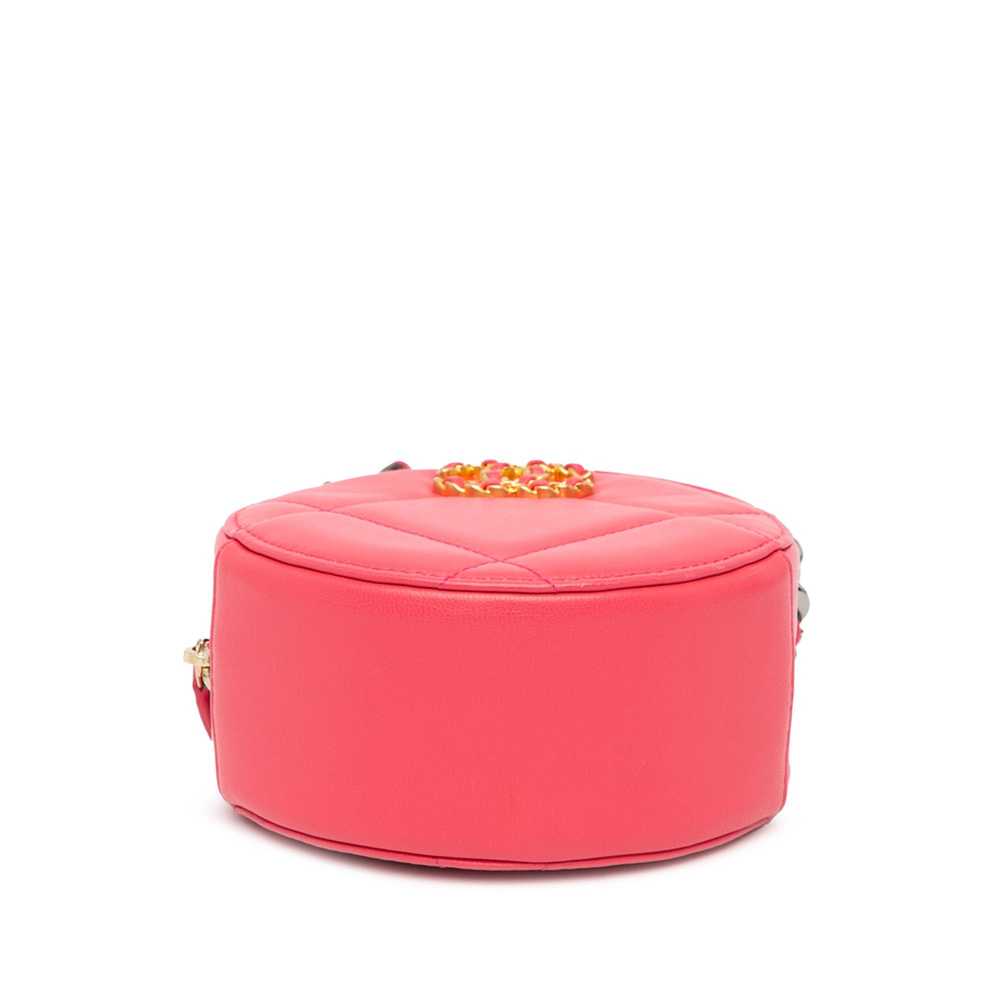 Chanel Chanel Lambskin 19 Round Clutch with Chain… - image 3