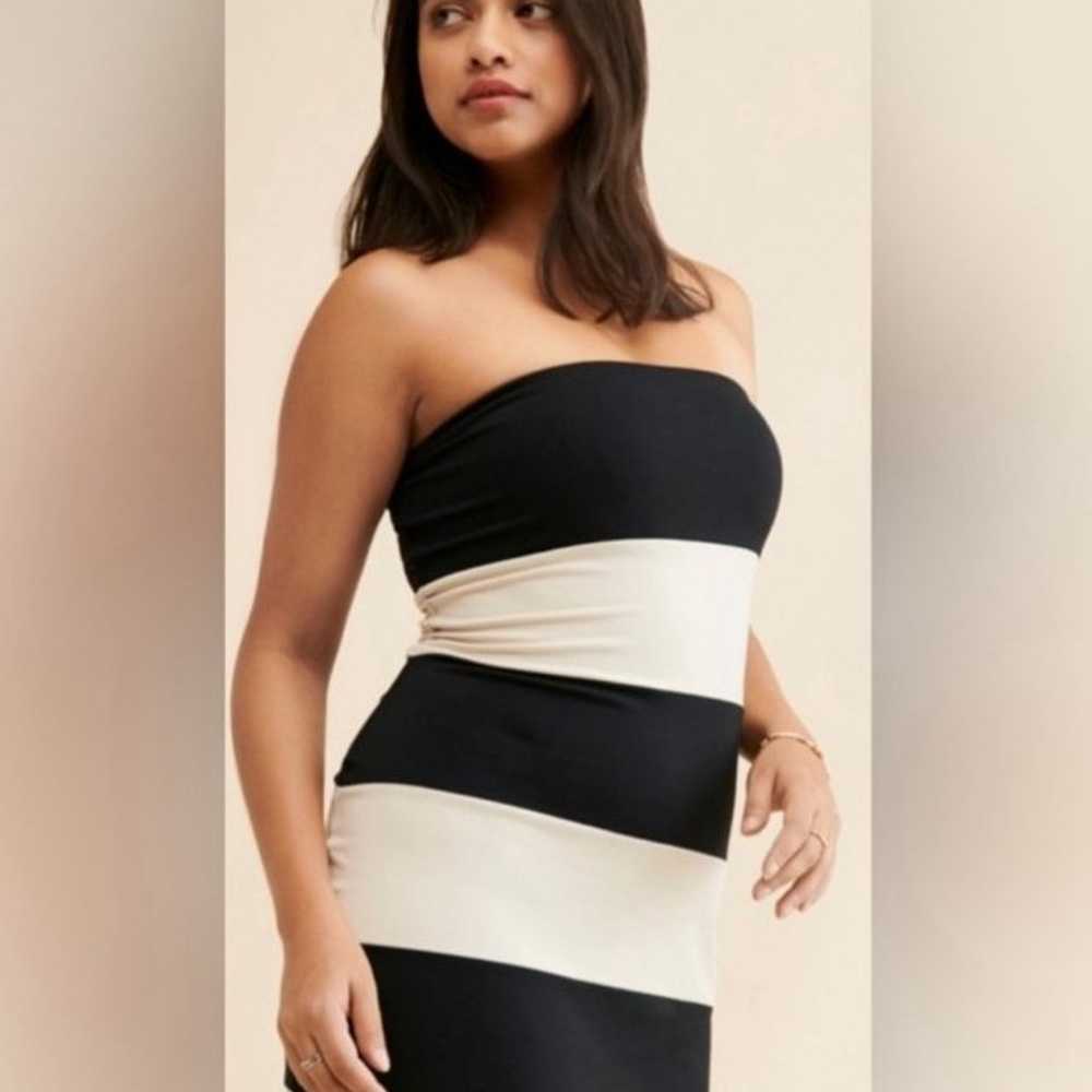 SUSANA MONACO Stripe Midi Tube Dress - image 2