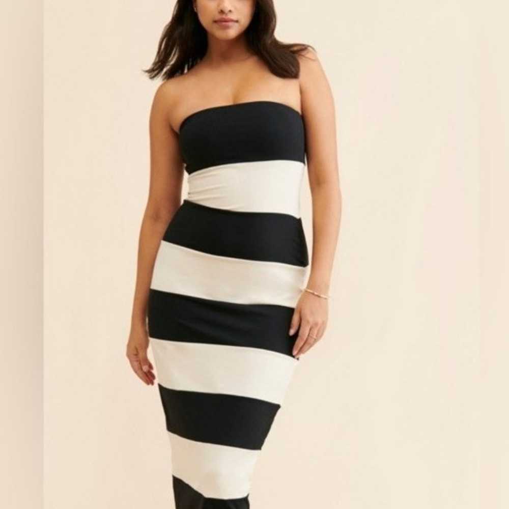 SUSANA MONACO Stripe Midi Tube Dress - image 3