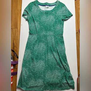 Boden green polka dot midi dress J0033