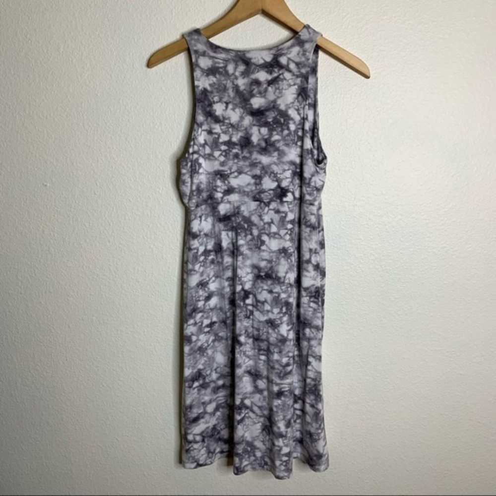 Athleta Tie Dye Gray & White Tank Dress Size Small - image 5