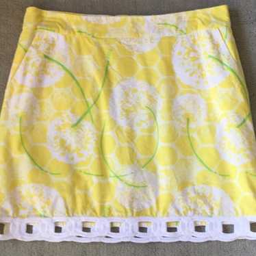 Lilly Pulitzer yellow skirt size 6