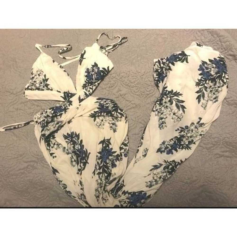 ILLa ILLa White Floral Print Maxi Dress, EUC - image 8