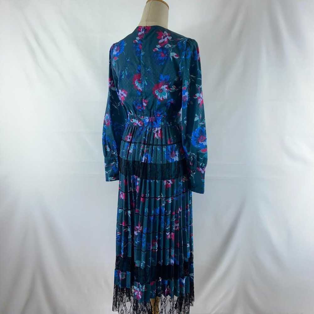 The Virginia Pleated Lace Switch Floral Dress - image 6