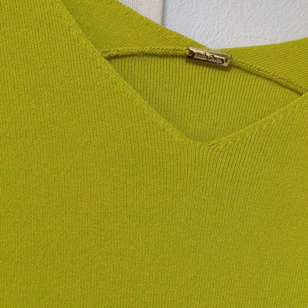 MilaOwen V-Neck Dress Lime High Gauge - image 6