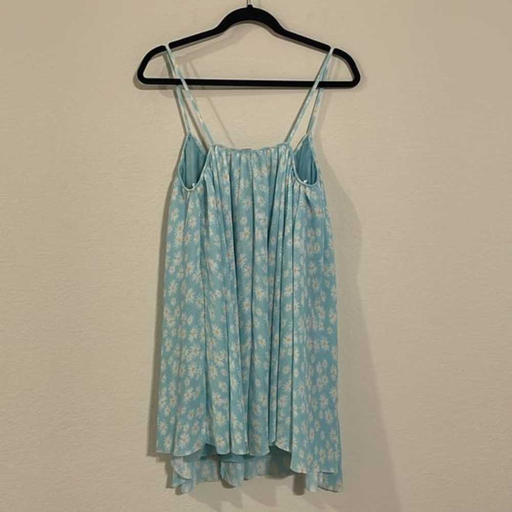 Zara Women’s Mini Swing Mini Dress Medium Blue Di… - image 6