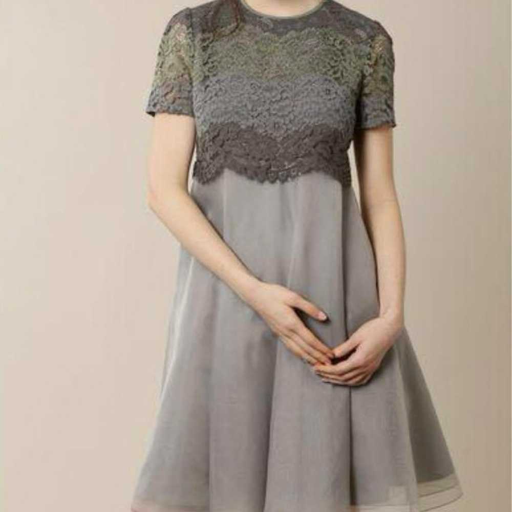 Jill Stuart Organza Lace Embroidery Flare Dress i… - image 10