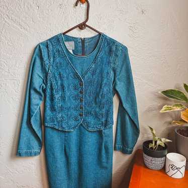 Vintage Denim Dress - Carol Anderson Petites