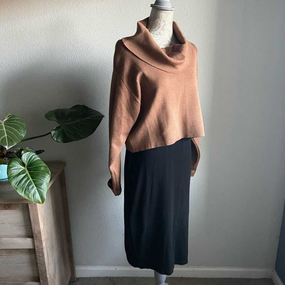 Taylor Layered Cowl Neck Sweater Dress - image 3