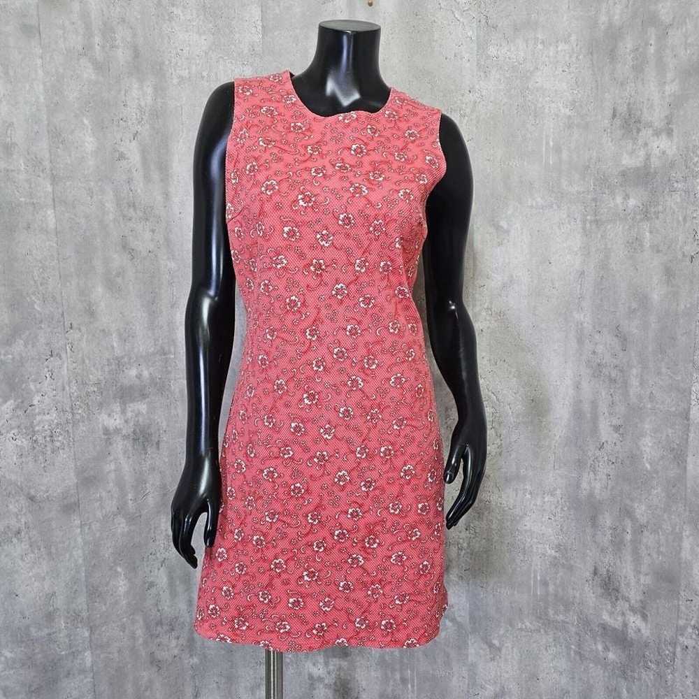 Vintage 90s Y2K David Wayne Womens M Red Hibiscus… - image 1