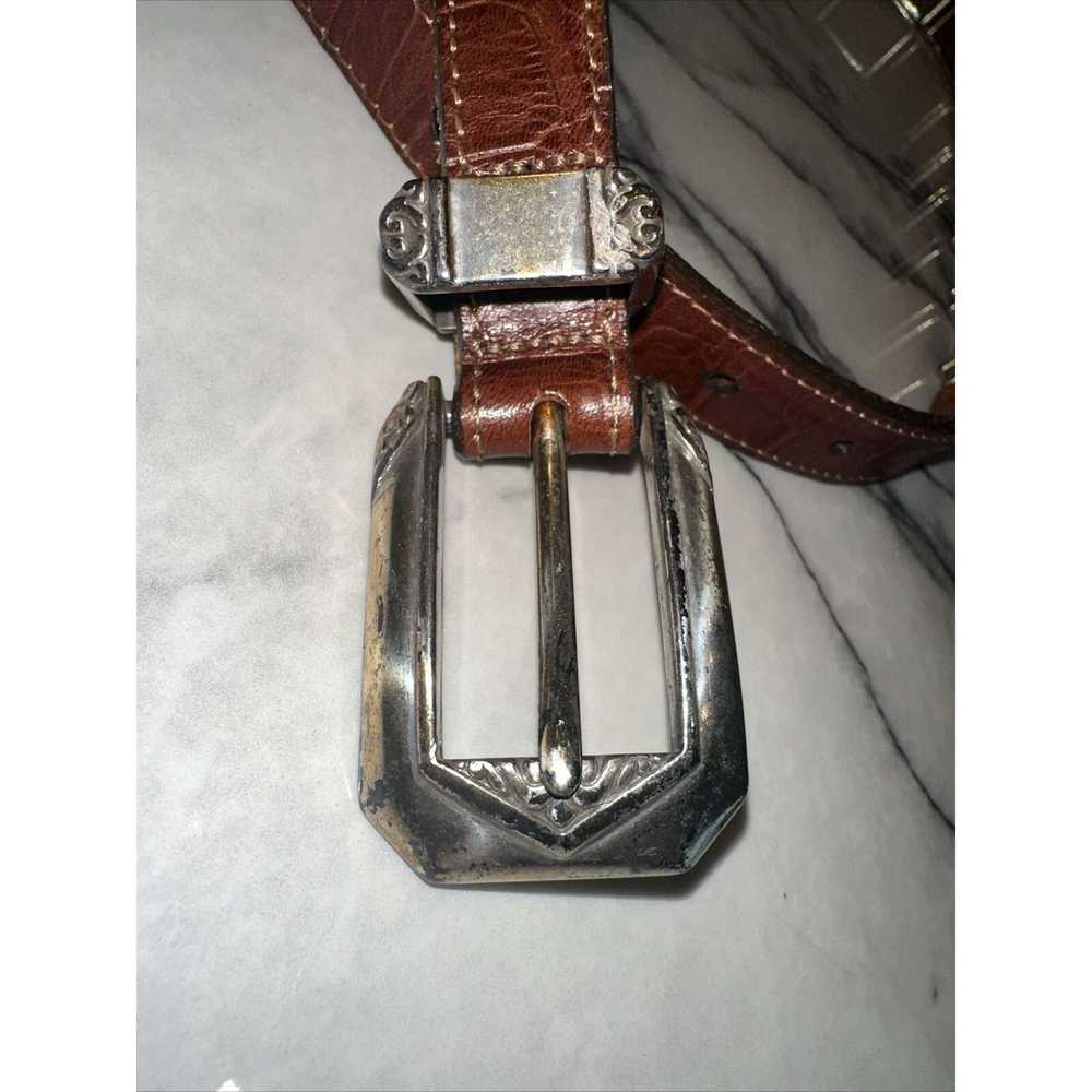 Brighton Brighton Leather Silver Concho Women Bel… - image 5