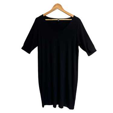 Eileen Fisher Black Shirtdress Large - image 1