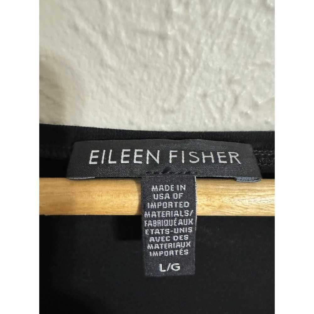 Eileen Fisher Black Shirtdress Large - image 3