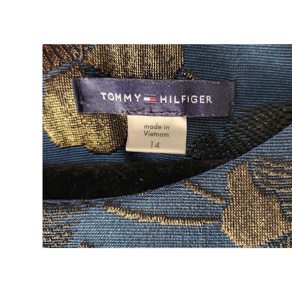 Tommy Hilfiger Dress Dark Turquoise Blue  Bronze … - image 2