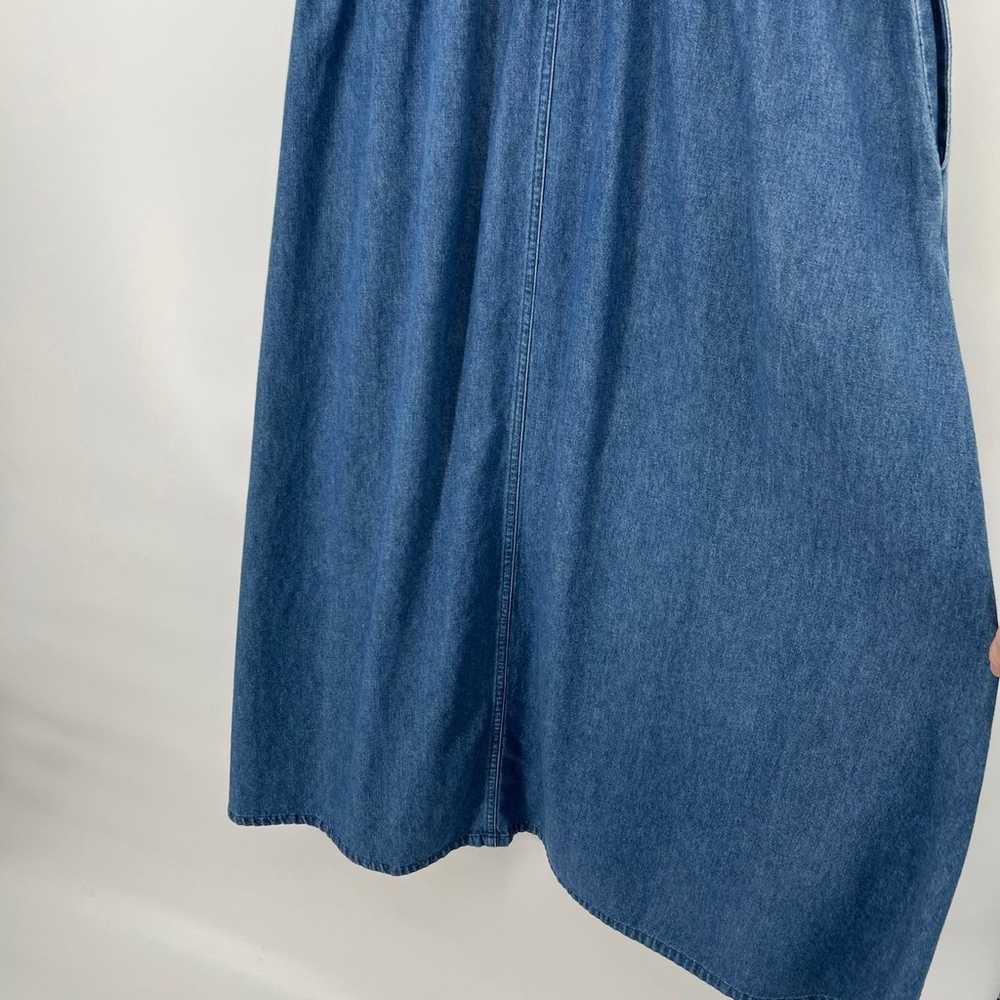 Vintage All Week Long Denim Dress Cotton Midi Fit… - image 3