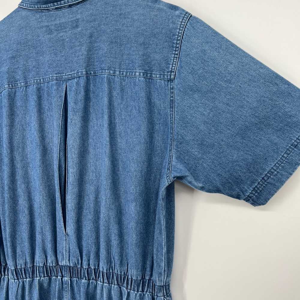 Vintage All Week Long Denim Dress Cotton Midi Fit… - image 5