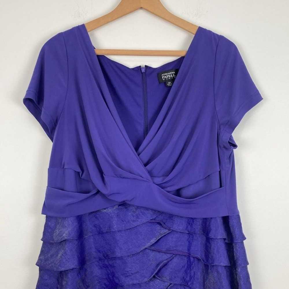 Adrianna Papell Formal Dress Women’s Size 16 Purp… - image 2