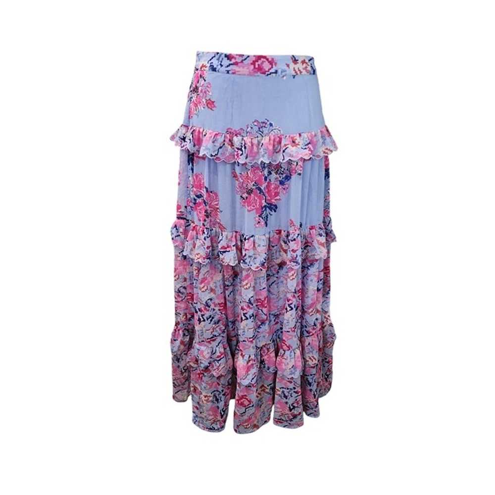 House of Harlow 1960 Mila Floral Ruffle Maxi Skir… - image 2