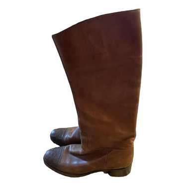 Jil Sander Leather riding boots