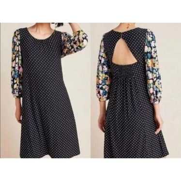 Anthropologie Maeve Dress Small Balloon Sleeve Pol