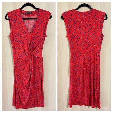 Banana Republic Red Floral Print Dress